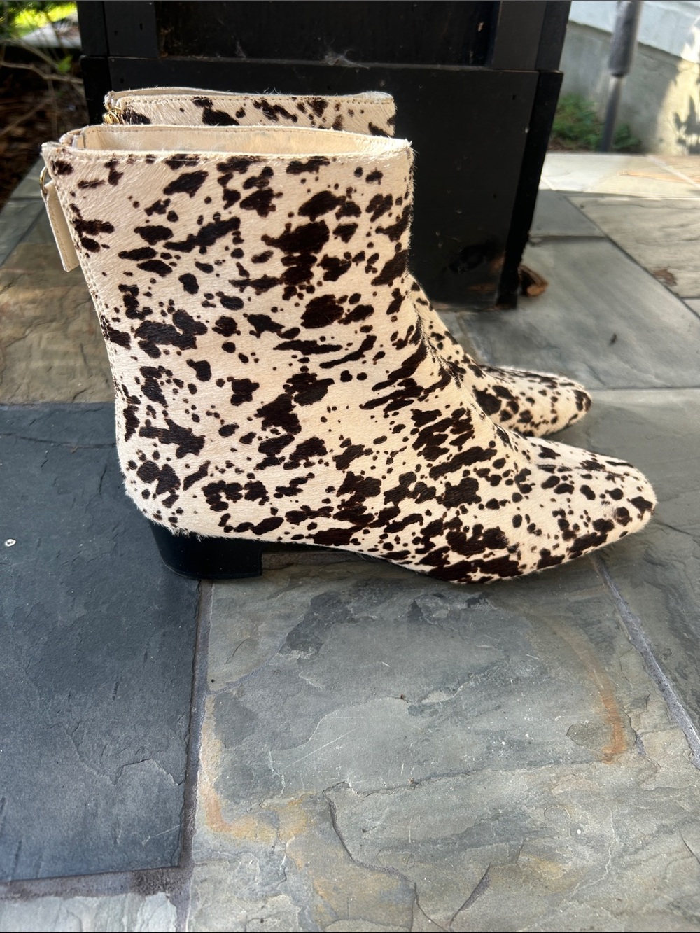 J Crew Roxie zip-back ankle boots in calf hair - Picture 3 of 7